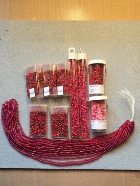 Red Seed Beads